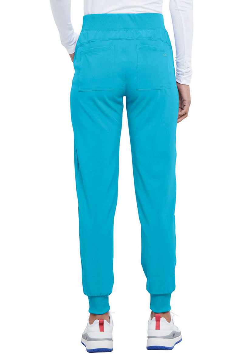 Teal Blue - Cherokee Allura Women Scrub Pants - Back View