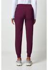 Wine - Cherokee Allura Women Scrub Pants - Back View