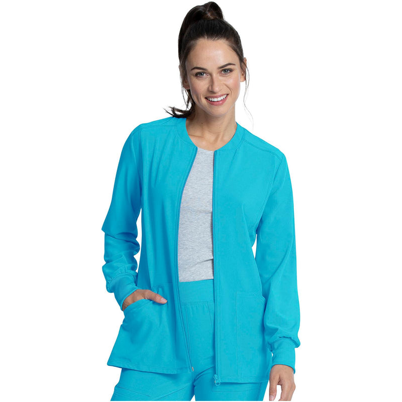 teal blue - Zip Front Jacket