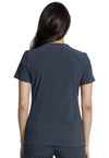 Pewter - Cherokee Allura Women Scrub Top - Back View