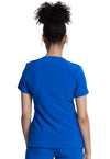 Royal - Cherokee Allura Women Scrub Top - Back View