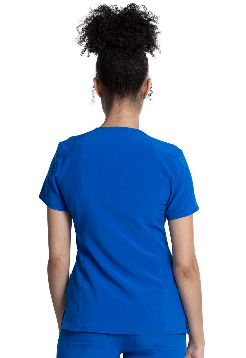 Royal - Cherokee Allura Women Scrub Top - Back View