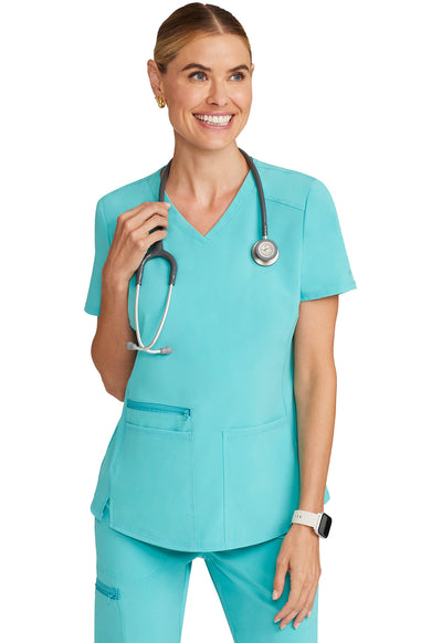 Women's V-Neck Scrub Top