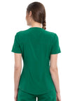 Hunter Green - Cherokee Allura Women Scrub Top - Back View