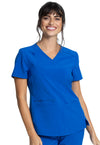 Royal - Cherokee Allura Women Scrub Top - Front View