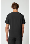 Black - Cherokee Allura Men Scrub Top - Back View