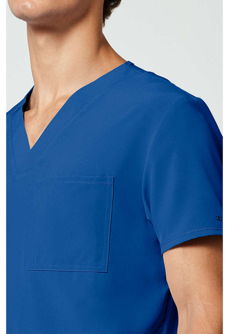 Royal - Men's V-Neck Scrub Top (View 3)