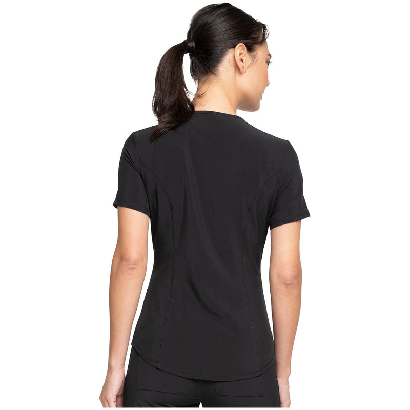 black - Mock Wrap Top