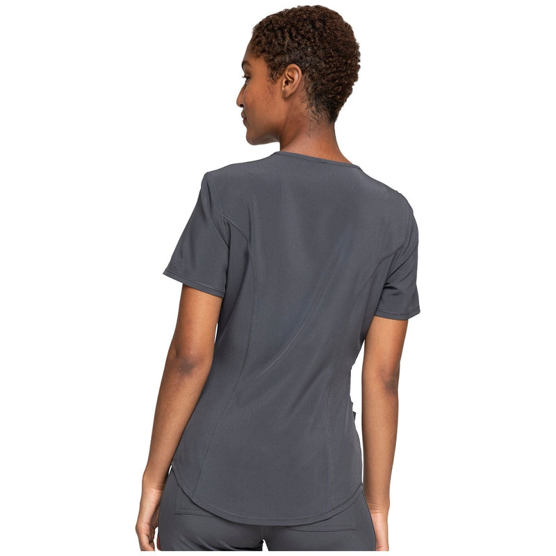 pewter - Mock Wrap Top