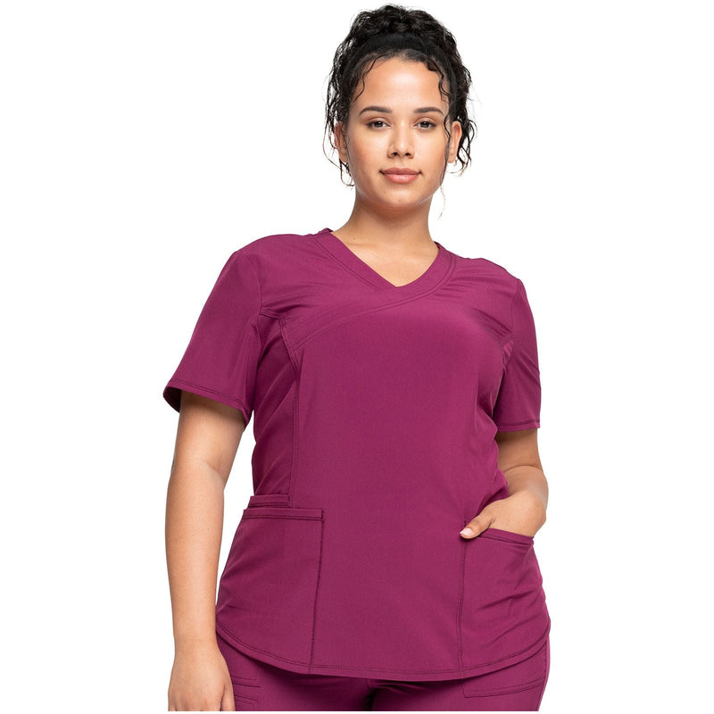 wine - Mock Wrap Top