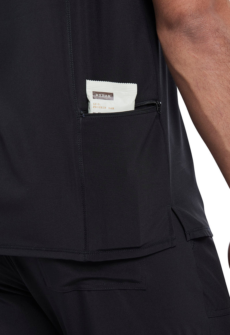 Black - Men's Tuckable V-Neck Top (View 2)