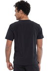 Black - Men's Tuckable V-Neck Top (Back)