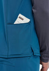 Caribbean Blue - Men's Tuckable V-Neck Top (View 2)
