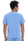 Ciel Blue - Men's Tuckable V-Neck Top (Back)