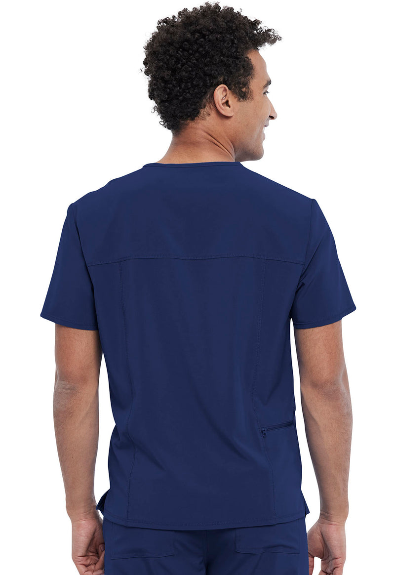 Navy - Men's Tuckable V-Neck Top (Back)
