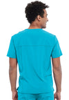 Teal Blue - Men's Tuckable V-Neck Top (Back)