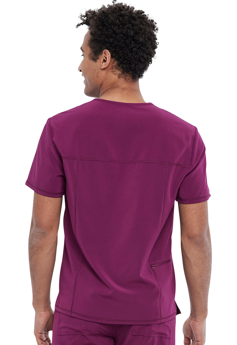 Wine - Men's Tuckable V-Neck Top (Back)