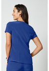 Galaxy Blue - Cherokee Allura Women Scrub Top - Back View