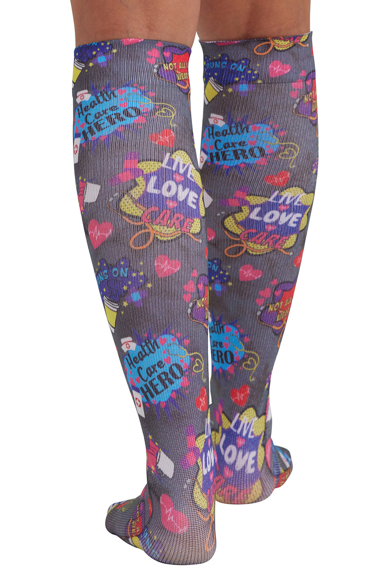 Healthcare Heroes - Knee High 8-15 mmHg Compression Sock (Back)