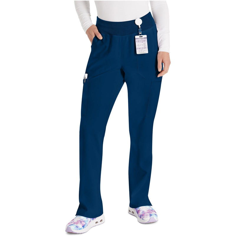 navy - Natural Rise Tapered Leg Pull-On Pant
