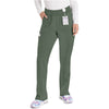 olive - Natural Rise Tapered Leg Pull-On Pant