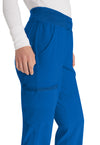 Royal - Women's Natural Rise Tapered Leg Pull-On Scrub Pants – Petite (View 3)