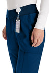 Navy - Women's Natural Rise Tapered Leg Pull-On Scrub Pants – Tall (View 2)