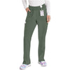olive - Natural Rise Tapered Leg Pull-On Pant