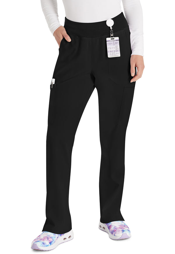Women's Natural Rise Tapered Leg Pull-On Scrub Pants