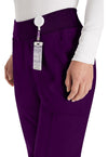 Eggplant - Women's Natural Rise Tapered Leg Pull-On Scrub Pants – Regular (View 2)