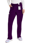 Eggplant - Dickies EDS Essentials Women Scrub Pants - Front View