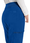 Galaxy Blue - Women's Natural Rise Tapered Leg Pull-On Scrub Pants – Regular (View 4)