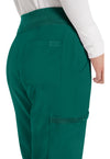 Hunter Green - Women's Natural Rise Tapered Leg Pull-On Scrub Pants – Regular (View 4)