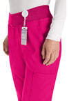Hot Pink - Women's Natural Rise Tapered Leg Pull-On Scrub Pants – Regular (View 2)
