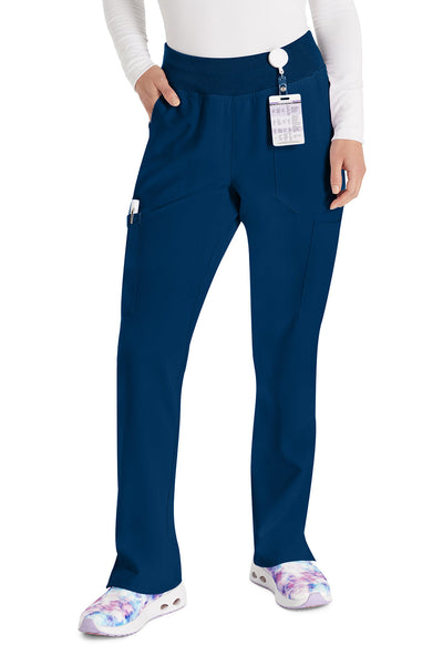 Women's Natural Rise Tapered Leg Pull-On Scrub Pants – Tall