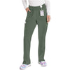 olive - Natural Rise Tapered Leg Pull-On Pant