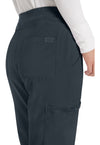 Pewter - Women's Natural Rise Tapered Leg Pull-On Scrub Pants – Regular (View 4)