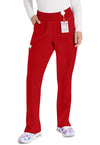 Red - Dickies EDS Essentials Women Scrub Pants - Front View