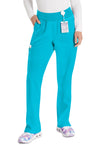 Turquoise - Dickies EDS Essentials Women Scrub Pants - Front View