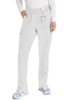 White - Dickies EDS Essentials Women Scrub Pants - Front View