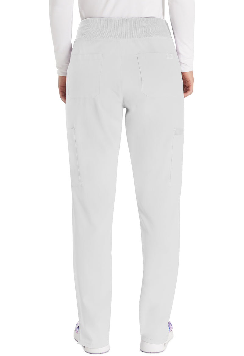 White - Dickies EDS Essentials Women Scrub Pants - Back View