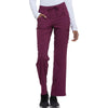 wine - Mid Rise Straight Leg Drawstring Pant