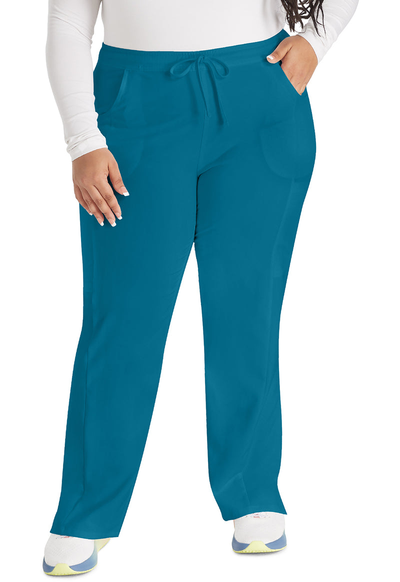 Caribbean Blue - Dickies EDS Essentials Women Scrub Pants - Front View