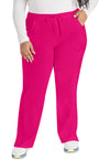 Hot Pink - Dickies EDS Essentials Women Scrub Pants - Front View