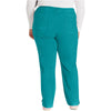 teal blue - Mid Rise Straight Leg Drawstring Pant