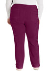 Wine - Dickies EDS Essentials Women Scrub Pants - Back View