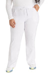 White - Dickies EDS Essentials Women Scrub Pants - Front View