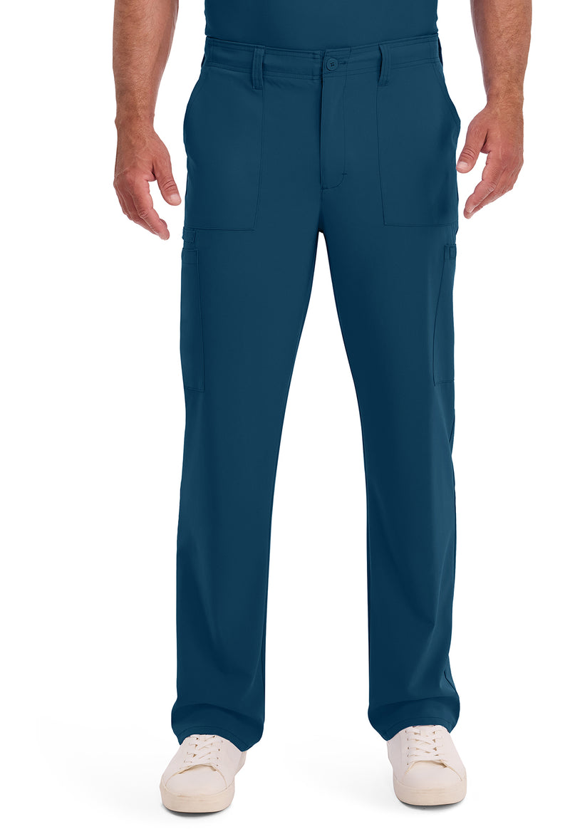 Caribbean Blue - Dickies EDS Essentials Men Scrub Pants - Front View