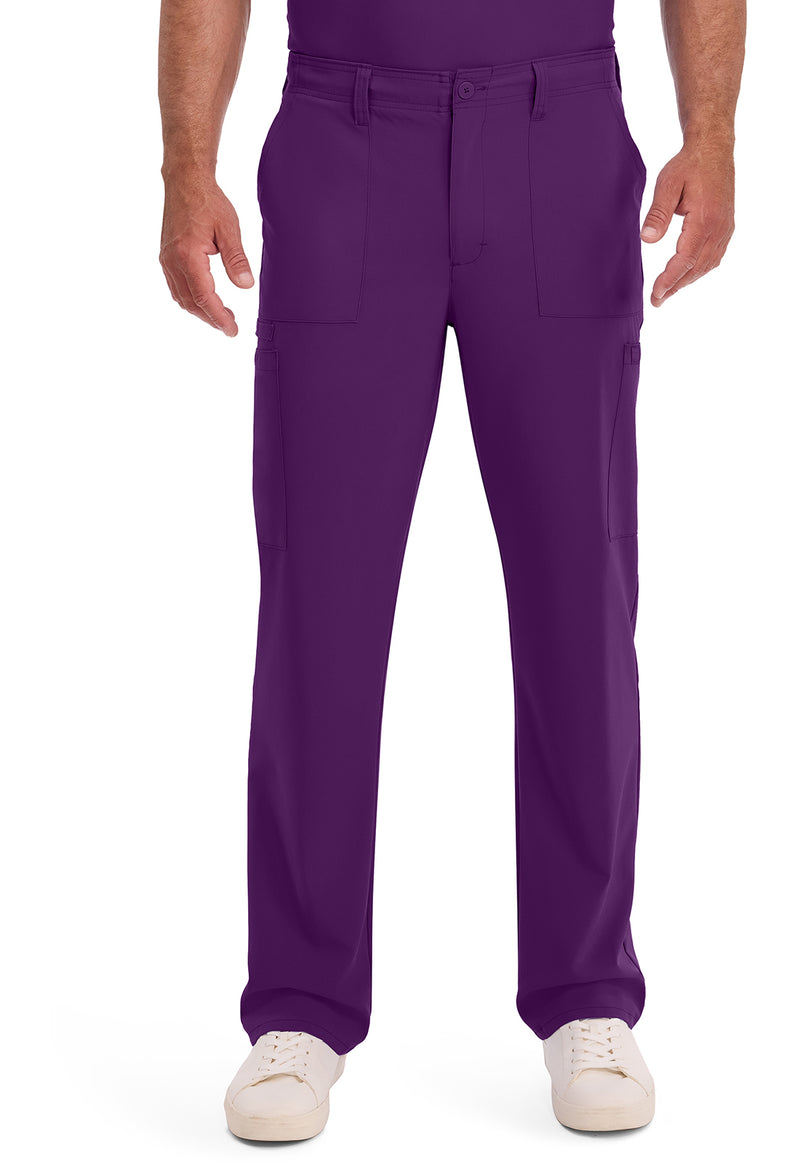 Eggplant - Dickies EDS Essentials Men Scrub Pants - Front View