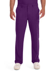 Eggplant - Men's Natural Rise Drawstring Scrub Pants